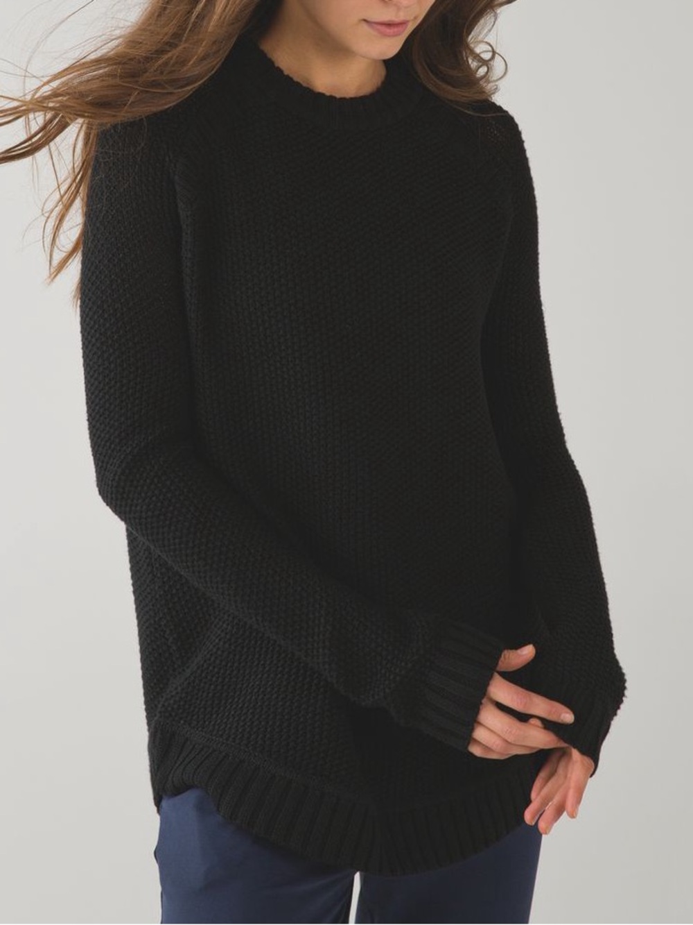 LULULEMON Passage Merino Wool Sweater in Black